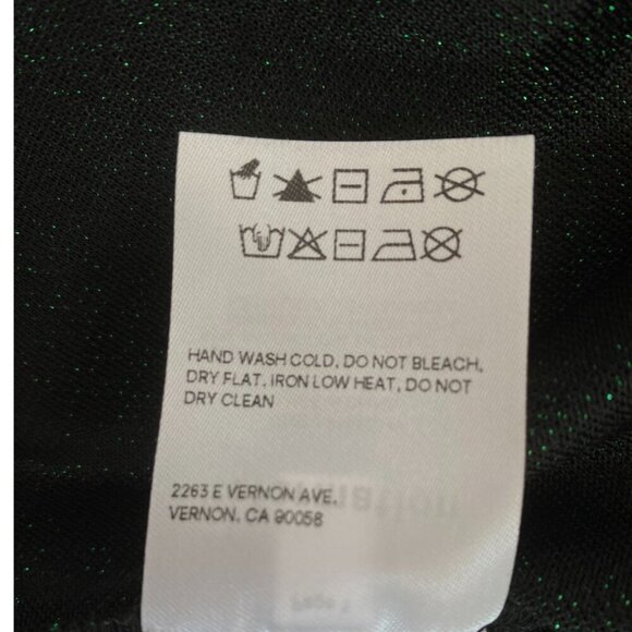 Reformation Amina Metallic Dress in Green - Picture 11 of 12